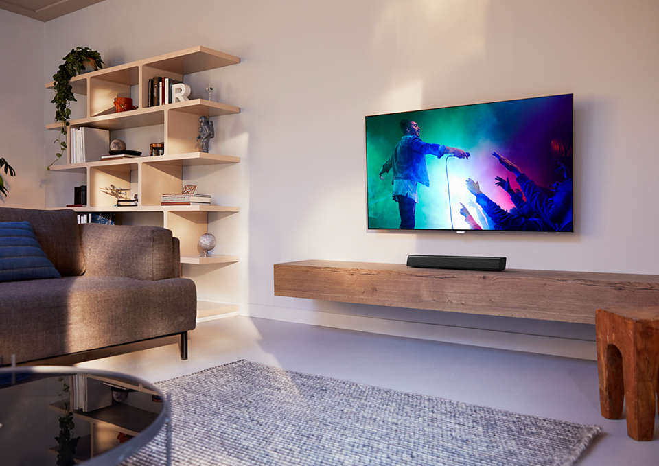 Philips TAPB400 SoundbarGoogle assistentPametni soundbar, boja crna